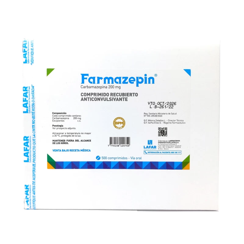 FARMAZEPIN 200 MG X 500
