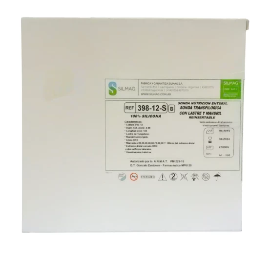 SONDA DE ALIMENTACION ENTERAL TIPO PONDERADO 12FR X 1400 MM