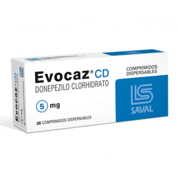 EVOCAZ CD 5 MG X 30 COMP DONEPEZILO CLORHIDRATO