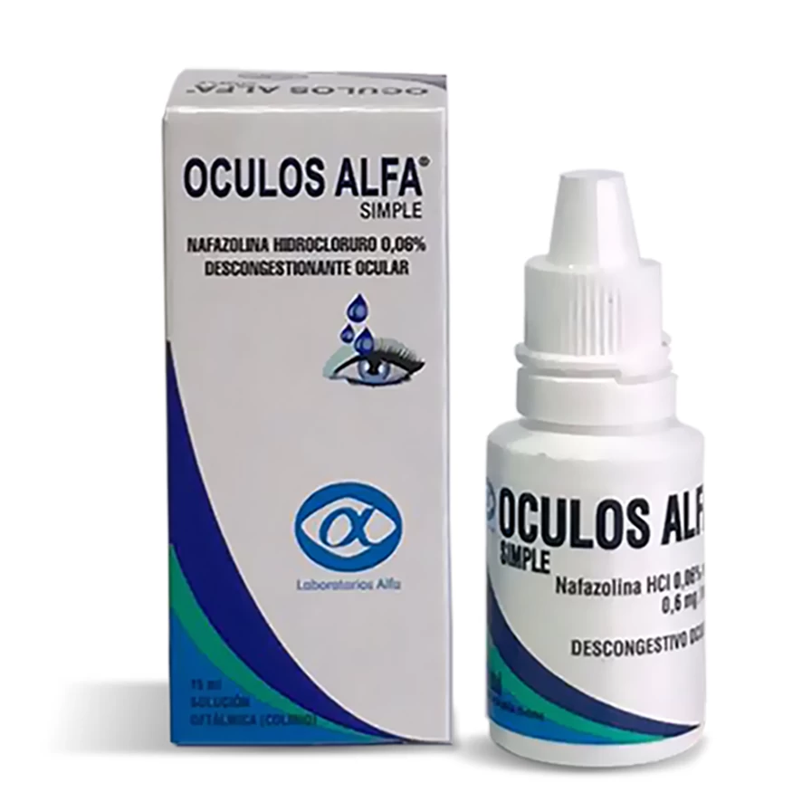 OCULOS ALFA COLIRIO SIMPLE 15 ML NAFAZOLINA