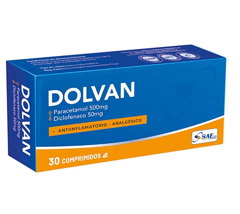 DOLVAN X 30 COMP (PARACETAMOL+DICLOFENACO)