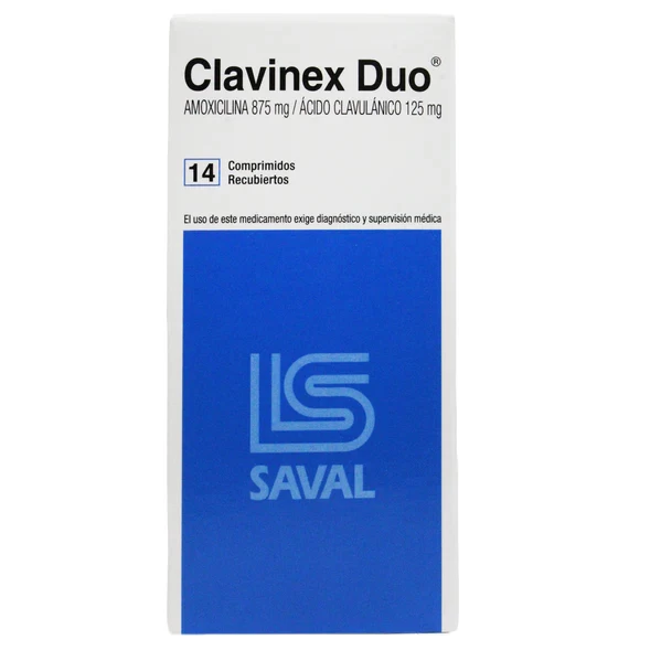CLAVINEX DUO X14 (AMOXICILINA 875+AC.CLAVULANICO125)