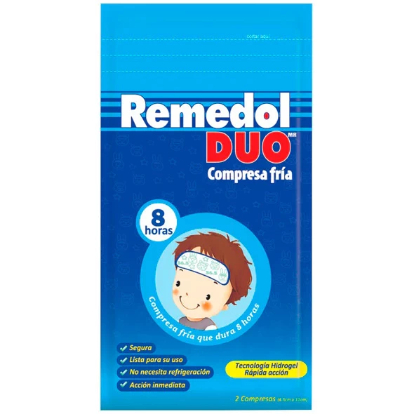 REMEDOL DUO COMPRESA FRIA X 2