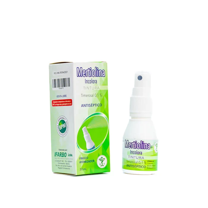 MERTIOLINA INCOLORA 30 ML.