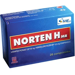 NORTEN H X 28 (LOSARTAN+HIDROCLOROTIAZIDA)