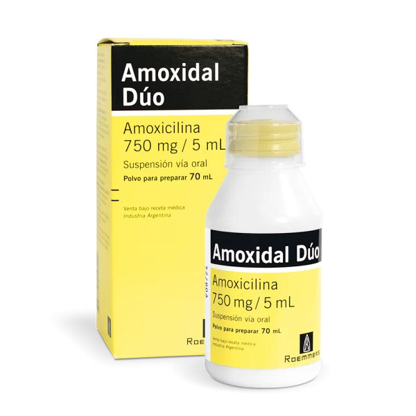 AMOXIDAL DUO 750 MG X 70 ML SUSP (AMOXICILINA 750 MG/5ML)