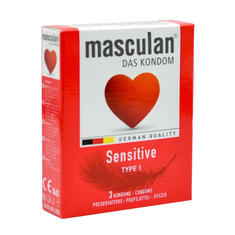 MASCULAN CONDON SENSITIVE ROJO TYPE 1