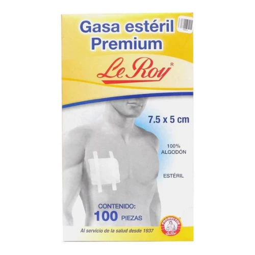 GASA ESTERILIZADA7.5 X 5 CM X 100