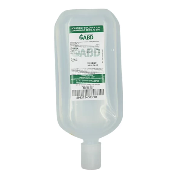 SUERO FISIOLOGICO ISOTONICO 0.9% X 1000ML