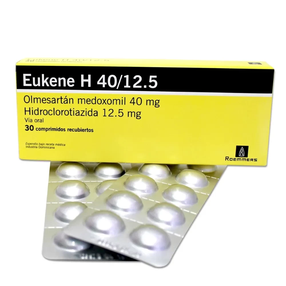 EUKENE H 40/12.5 MG (OLMESARTAN MEDOXOMIL 40MG+HIDROCLORotIAZIDA 12.5 MG) X30comp