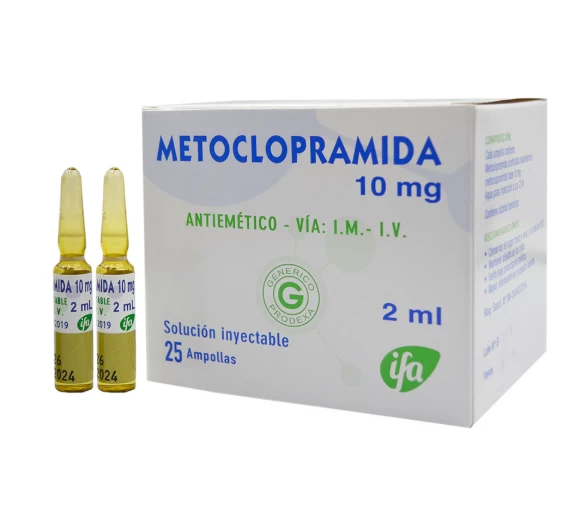 RUPEMET (METOCLOPRAMIDA CLORHIDRATO 10MG) 10MG/ML AMPOLLA X2ML