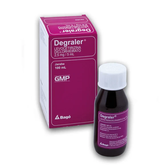 DEGRALER JARABE 2,5 MG/5 ML X 100 ML LEVOCETIRICINA