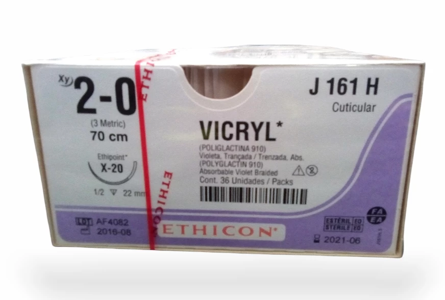 VICRIL 2-0 C/A26MM ATRAMAT BLANCO Y NEGRO