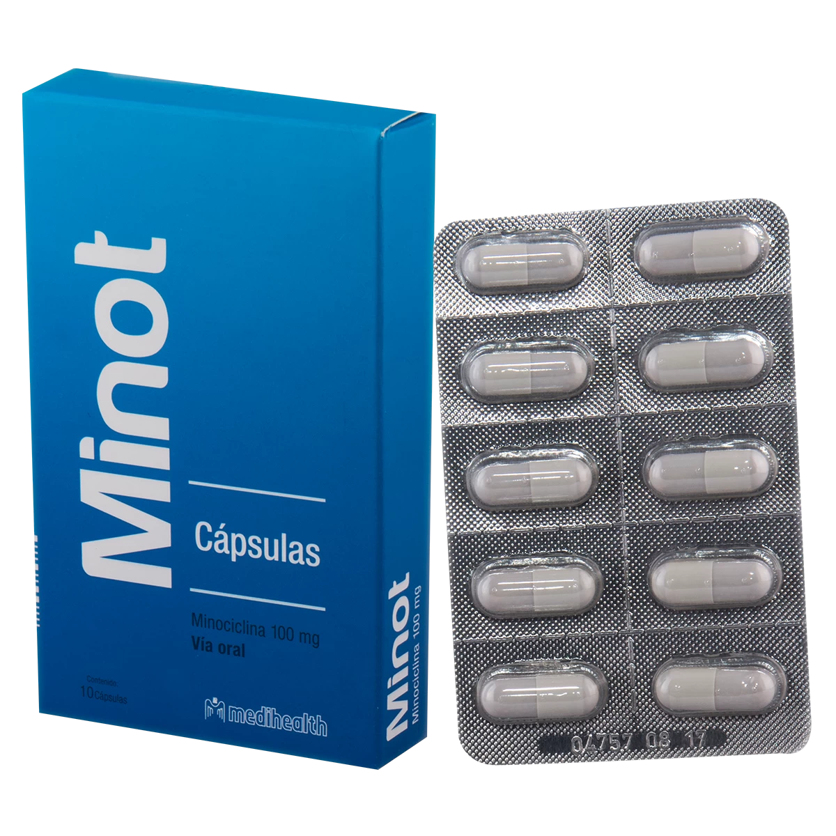 MINOT 100 MG X 10 MINOCICLINA