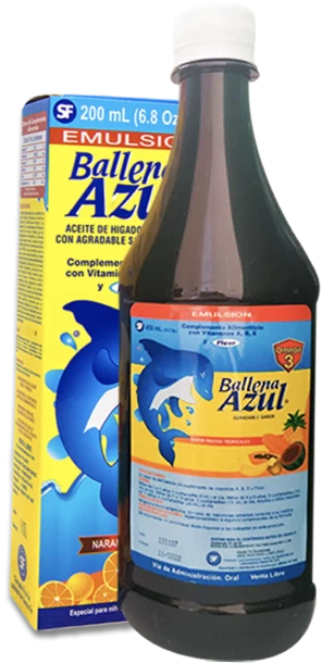 EMULSION B. AZUL SABOR NARANJA X 200 ML