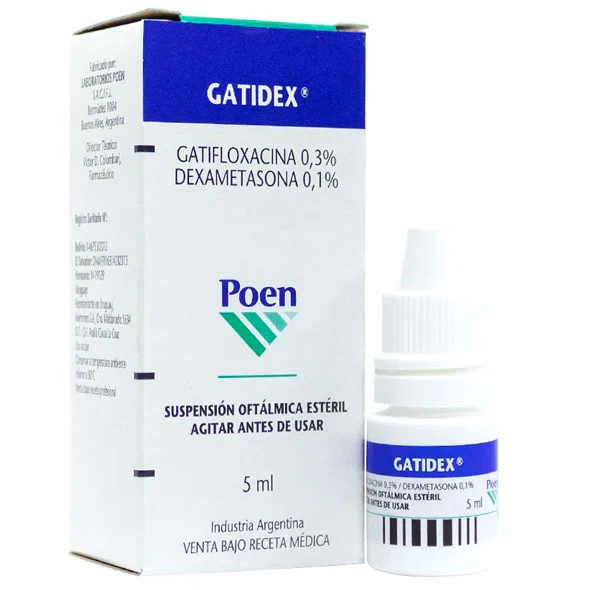 GATIDEX COLIRIO 5 MLGATIFLOXACINO+DEXAMETASONA