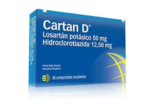 CARTAN D 50 MG X 30 LOSARTAN PO