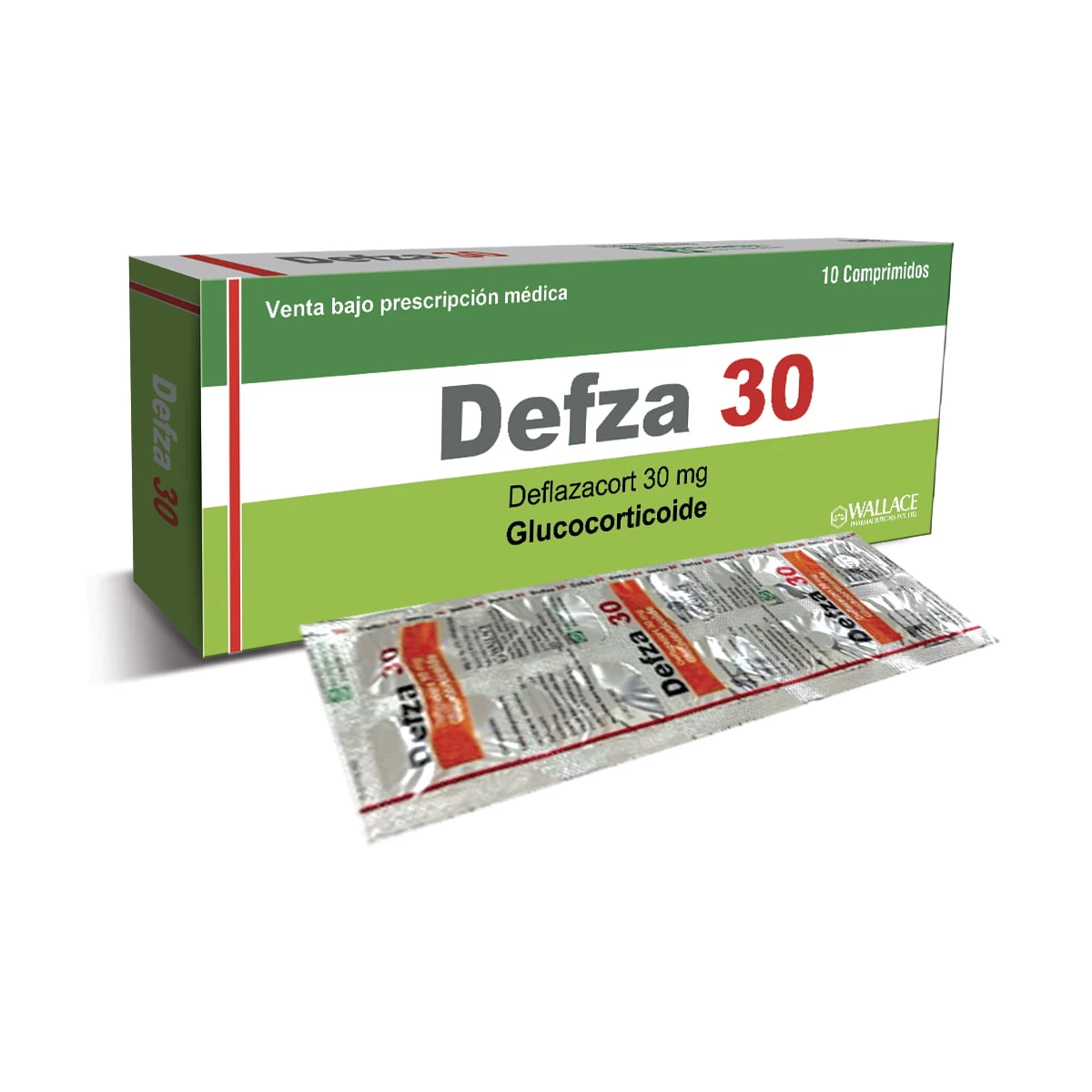 DEFZA 30 MG X 10 DEFLAZACORT