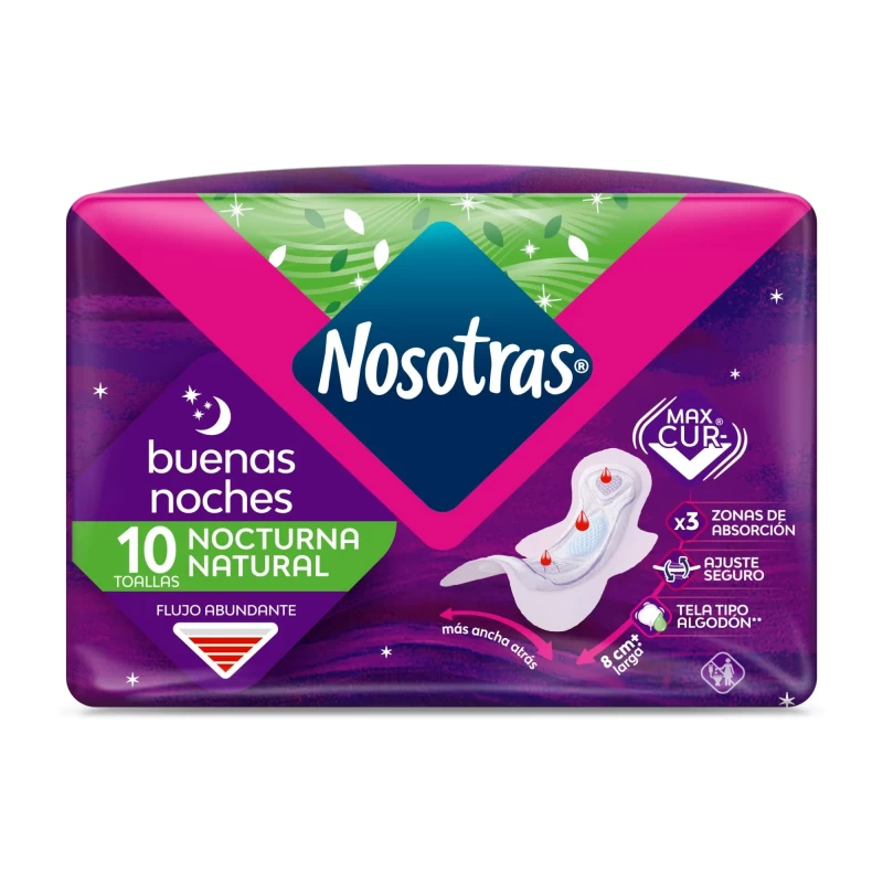 NOSOTRAS NATURAL BUENAS NOCHES X 10