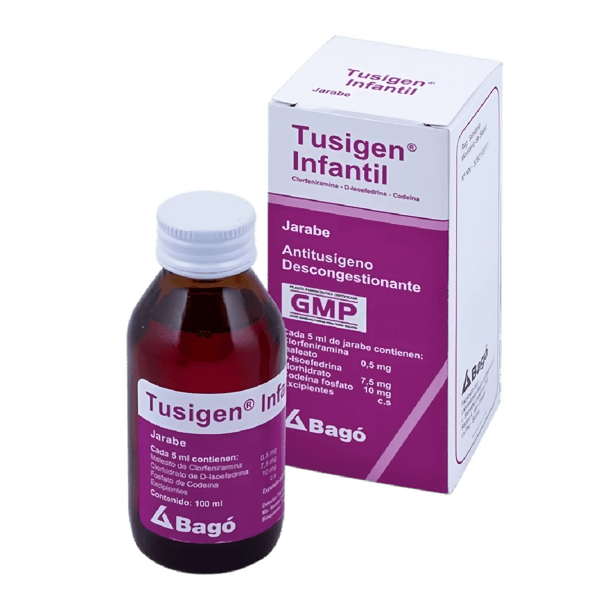 TUSIGEN JARABE INFANTIL 100 ML /CODEINA +CLORFENAMIN A+PSEUDOEFEDRINA