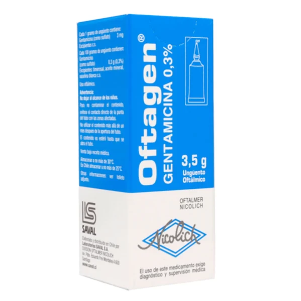 OFTAGEN UNGUENTO OFTALMICO 3.5 GR (GENTAMICINA 0.3%)