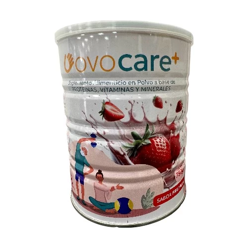 OVOCARE SABOR FRUTILLA X 750 GRS ( EN BASE A CLARA DE HUEVO) REF. 0260