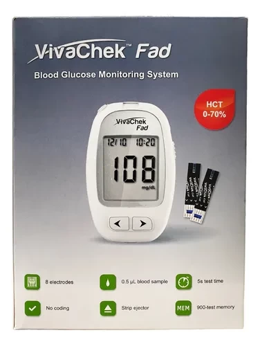 TIRAS P/GLUCOMETRO VIVACHEK FAD X 50