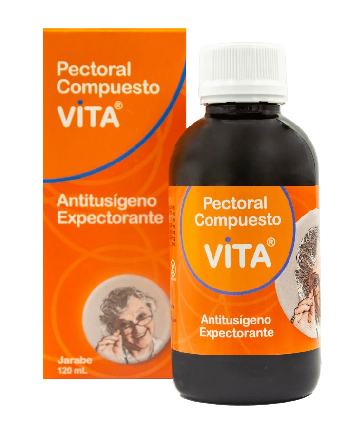 PECTORAL COMPUESTO JARABE 120ML (DEXTROMETORFANO, CLORURO AMONIO +SULFOGUAYACOLATO DE POTASIO