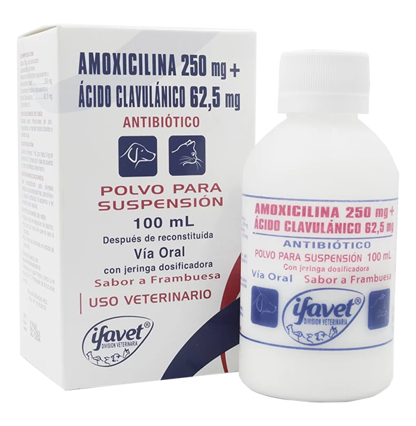 AMOXICILINA +ACIDO CLAVULANICO 250/62.5 MG X 100 ML