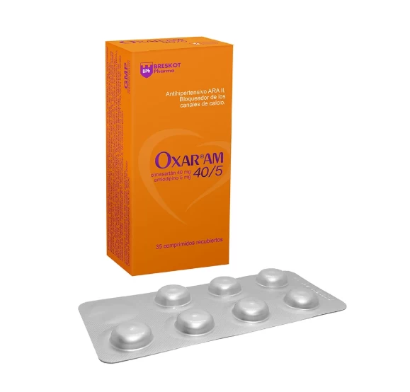 OXAR AM 40/5 X 35 COMP ( OLMERSATAN 40 MG+AMLODIPINO 10 MG)