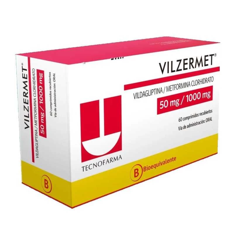 VILZERMET 50MG/1000 MG X 60 COMP X CJA