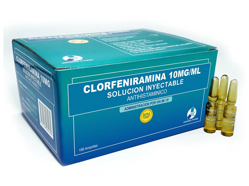 CLORFENIRAMINA 10 MG/ML IM IV UNIVERSAL P.