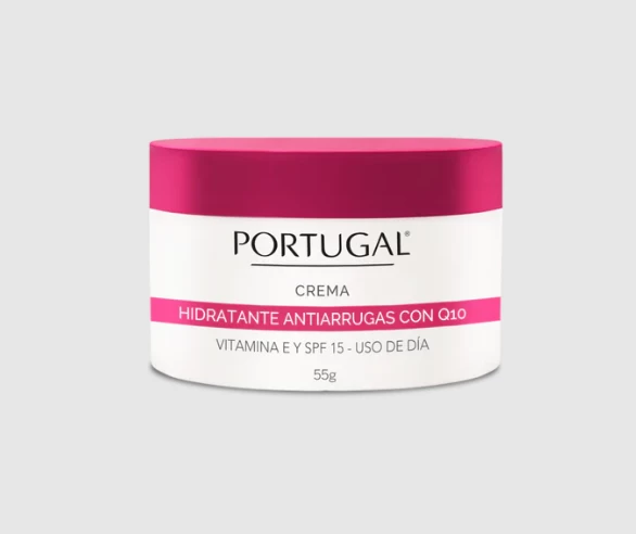 CREMA HIDRATANTE ANTIARRUGA CON Q10 X 55 GRS ( VIT E Y SPF 15) USO DE DIA