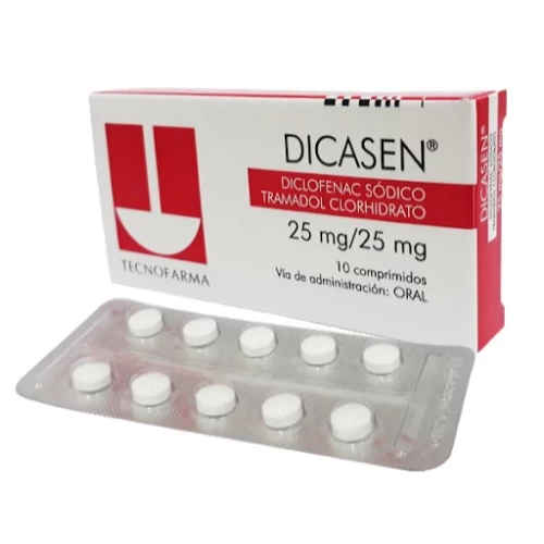 DICASEN 25/25 X 10comp. DICLOF+ TRAMADOL
