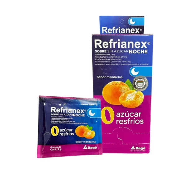 REFRIANEX NOCHE SIN AZUCAR X 40 SOBRES SABOR MANDARINA