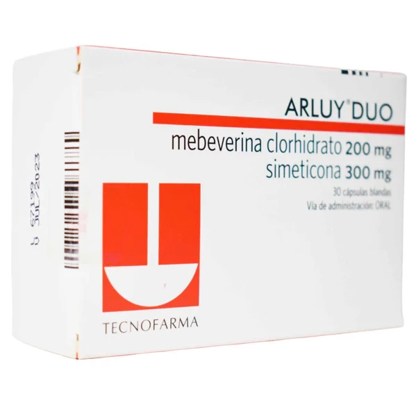 ARLUY DUO 200MG/300 MG X 30 CAP ( MEBEVERINA + SIMETICONA)