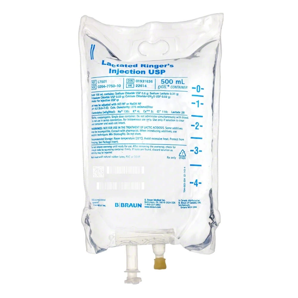 SUERO RINGER LACTATO 500 ML. BRAUN