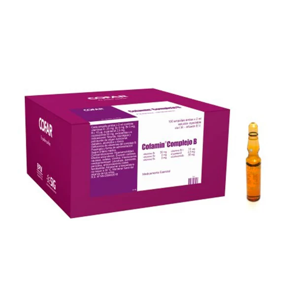 COMPLEJO B 2 ML COFAR COFAMIN X 100 AMP