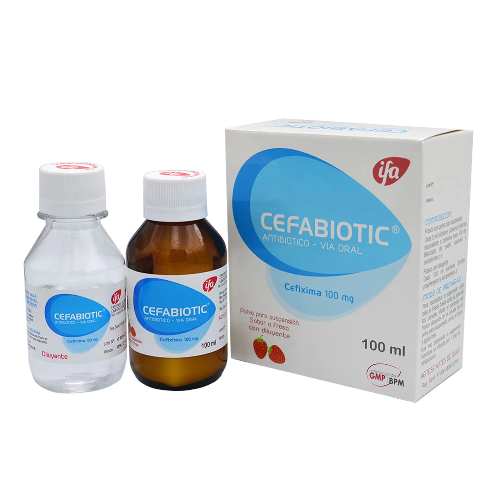 CEFABIOTIC 100 MG+DILUY.X 100 ML CEFIXIMA