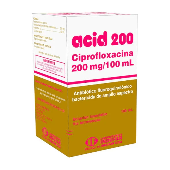 ACID 200 MG/100 ML CIPROFLOXACINA