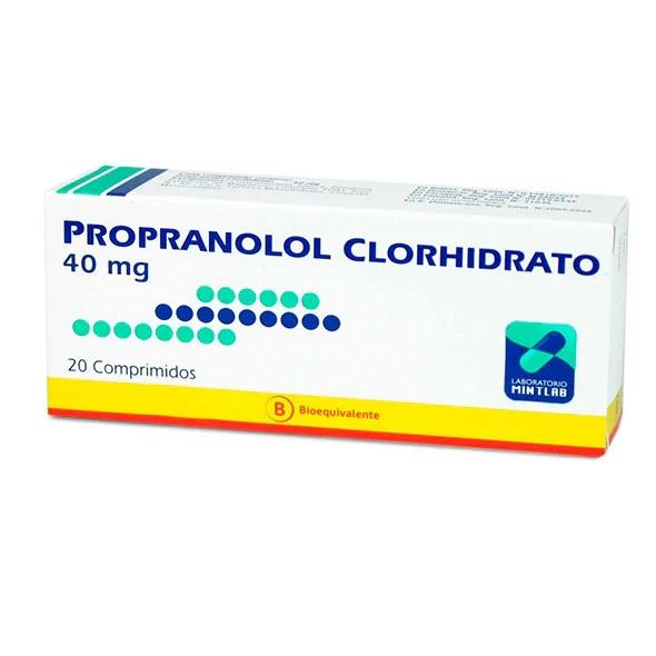 PROPANOLOL CLORHIDRATO 40 MG X 20