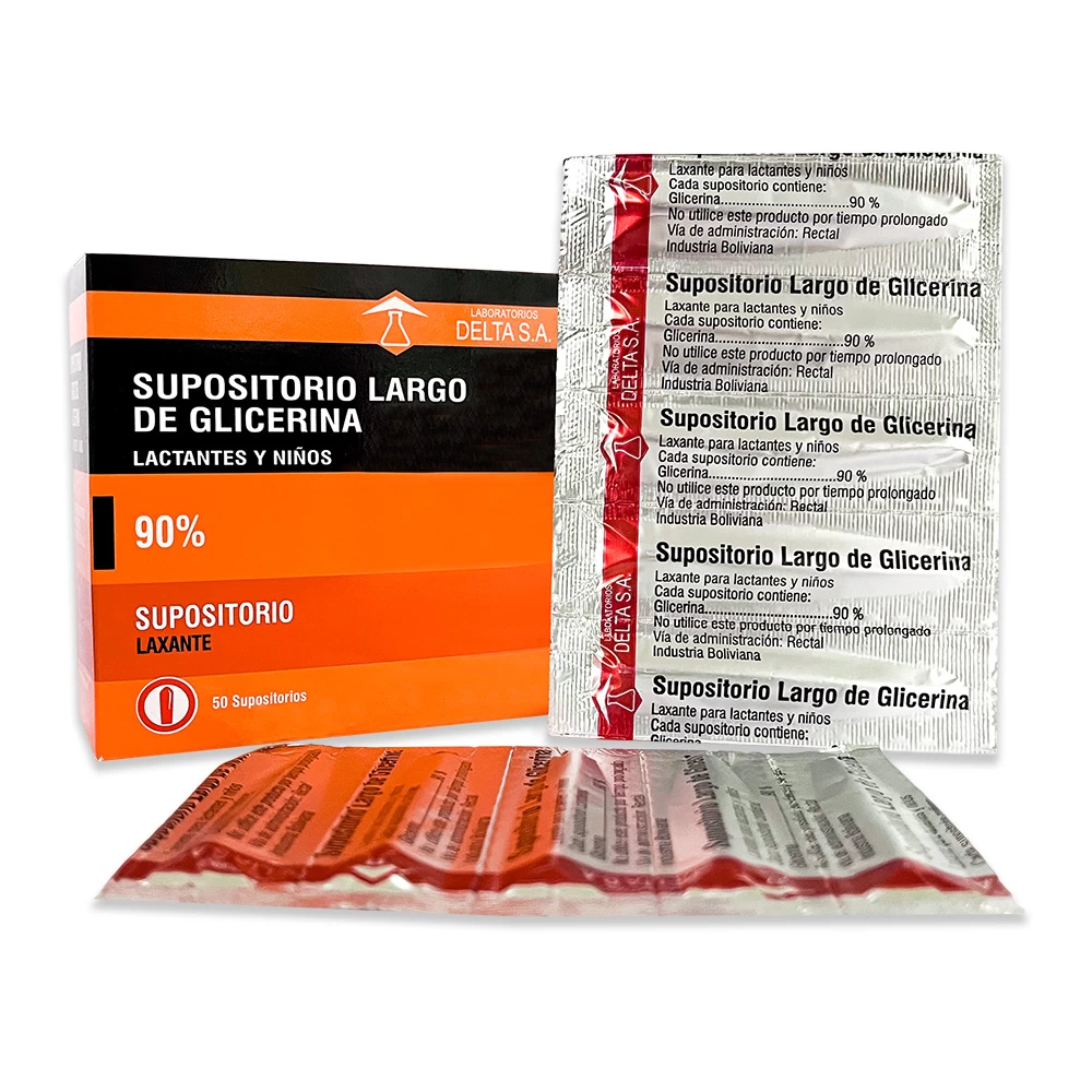 SUPOSITORIO D/GLICERINA LARGO INFANTIL DELTA