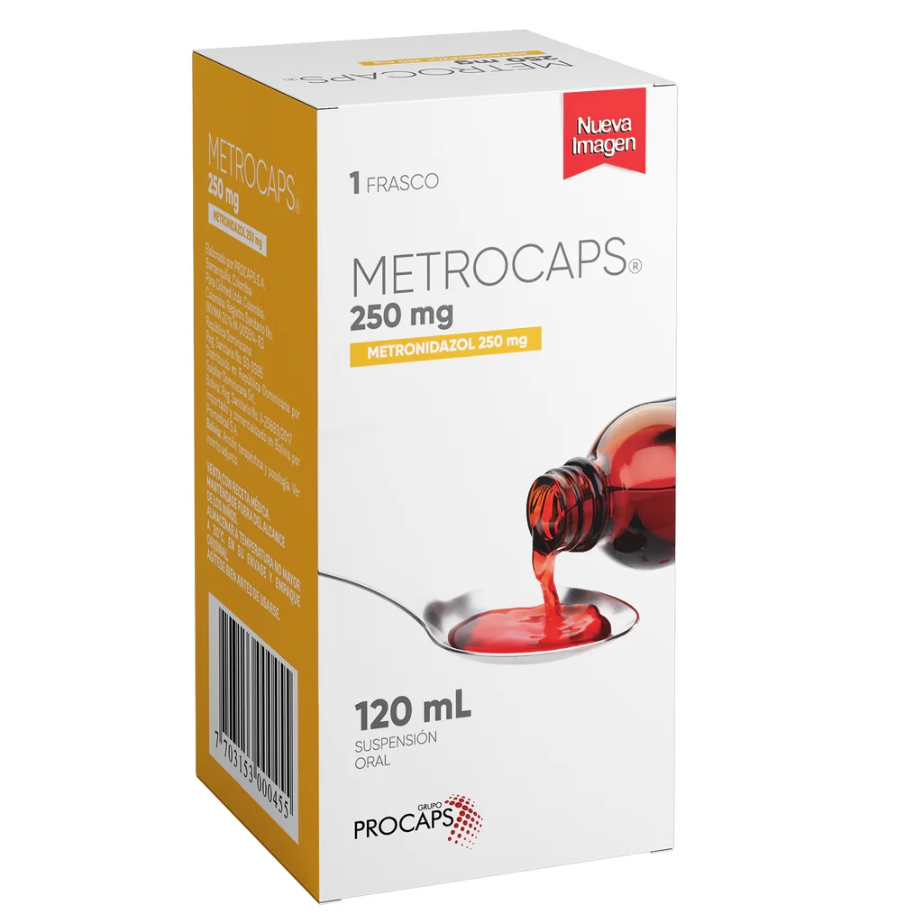 METROCAPS SUSPENSION 250 MG 120 ML.