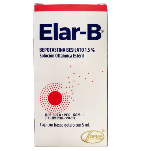 ELAR-B X 5 ML ( BEPOTASTINA BESILATO 1.5%)