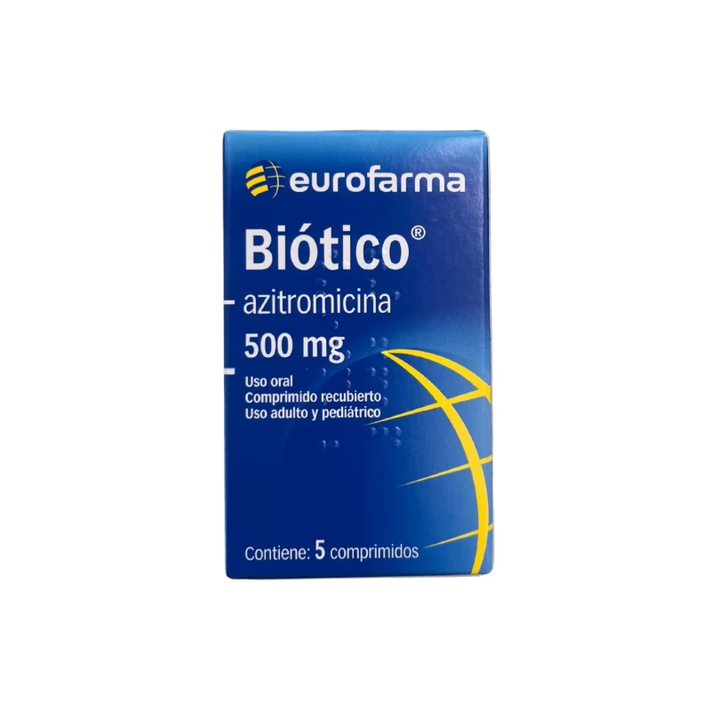BIOTICO 500 MG X 5 AZITROMICINA