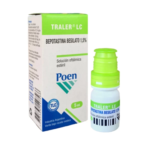 TRALER LC 1.5% X 5 ML (BEPOTASTINA BESILATO 1.5%)