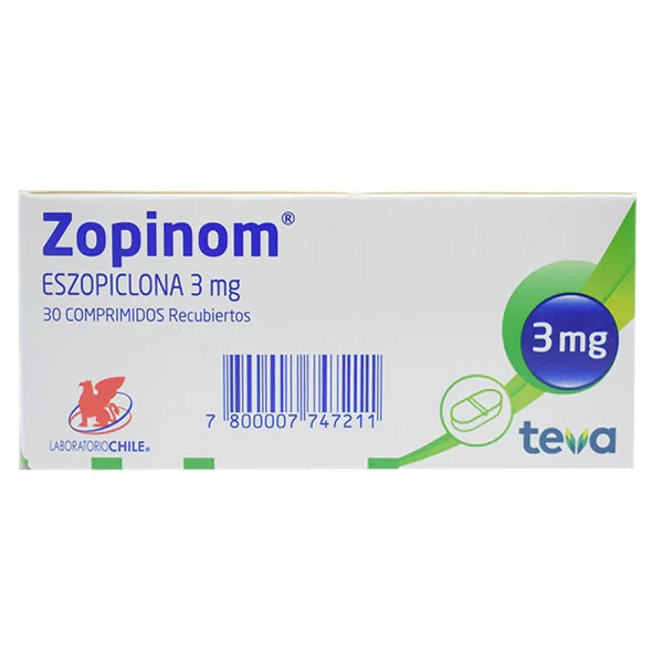 ZOPINOM 3 MG X 30 (ESZOPICLONA)
