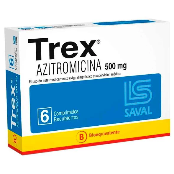 TREX 500 MG X 6 (AZITROMICINA)