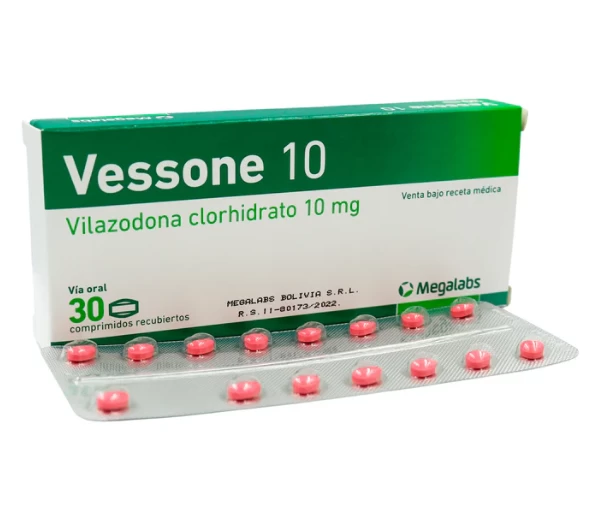 VESSONE 10  ( VILAZODONA CLORHIDRATO 10 MG ) X 30 COMP