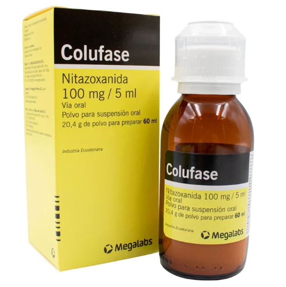 COLUFASE SUSP.( NITAZOXANIDA ) 100 MG/5ML X 60 ML